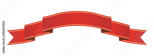 Ribbon vector illustration 3D