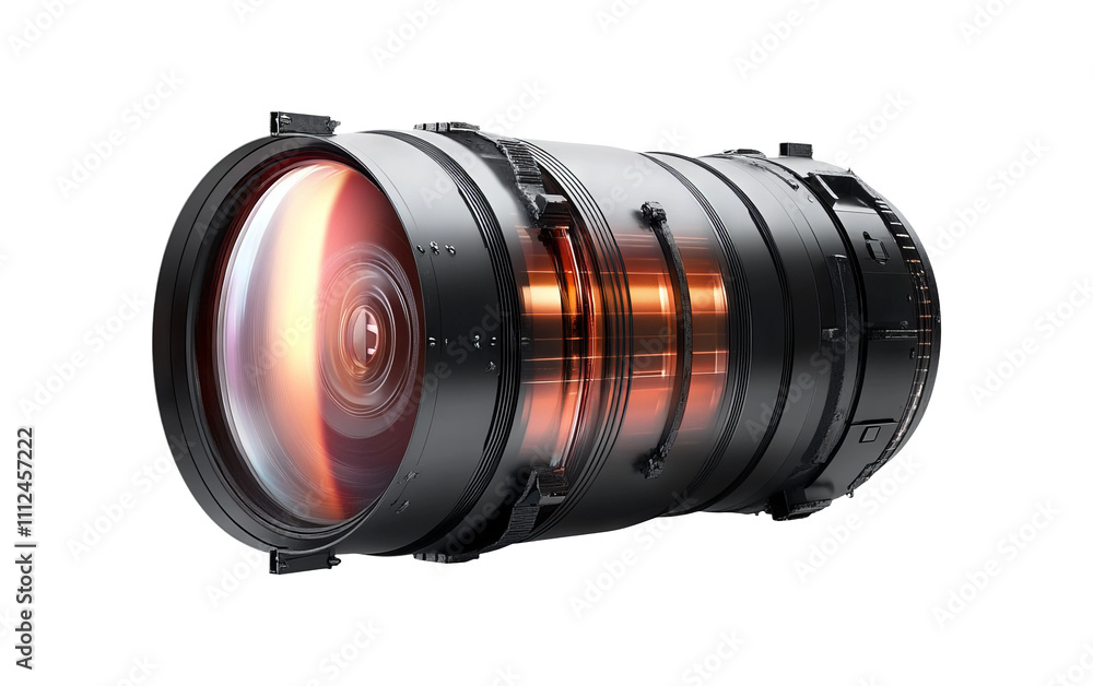 Camera Lens Isolated on Transparent Background Camera Lens Isolated on Transparent Background