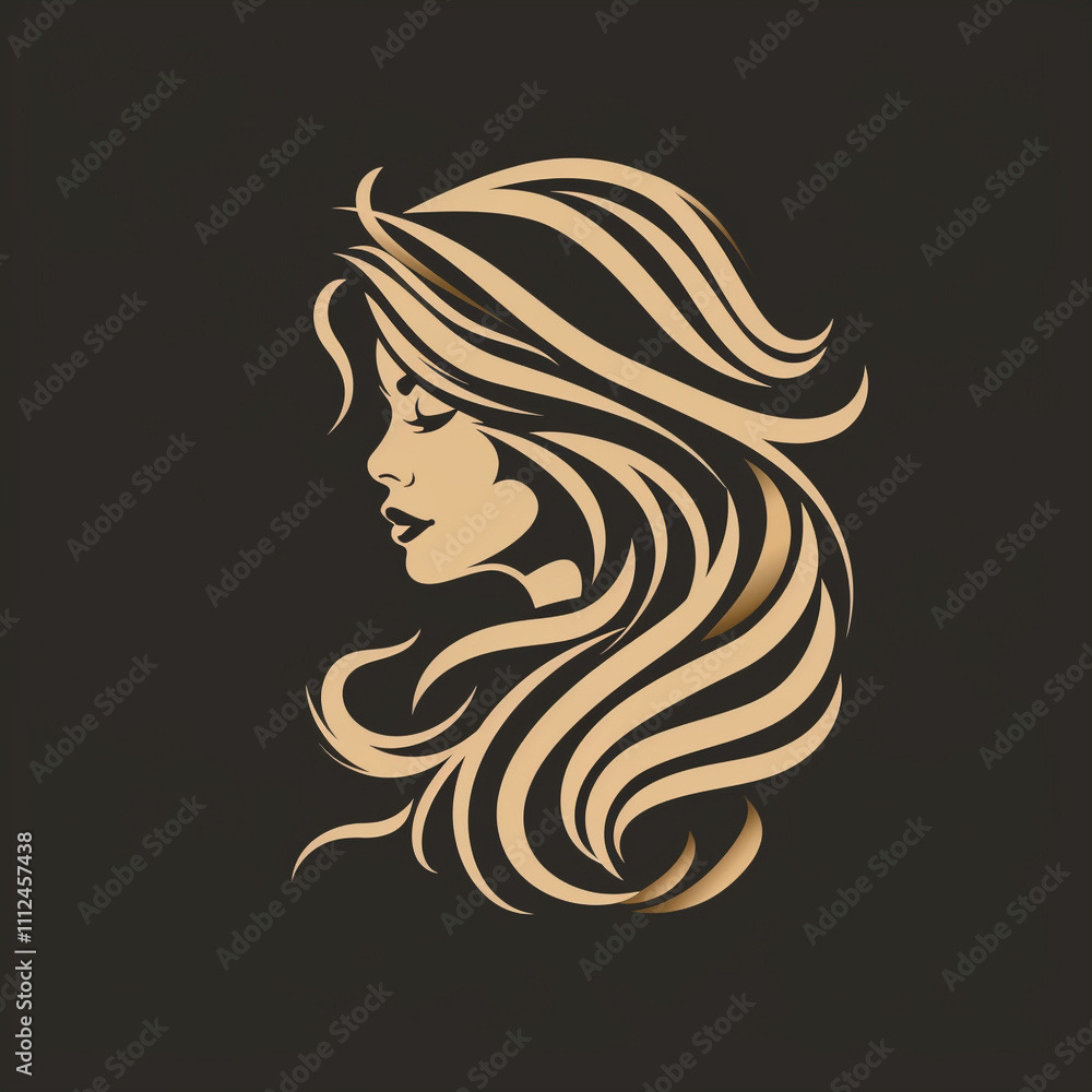 Beautiful beauty salon logo icon Beautiful beauty salon logo icon