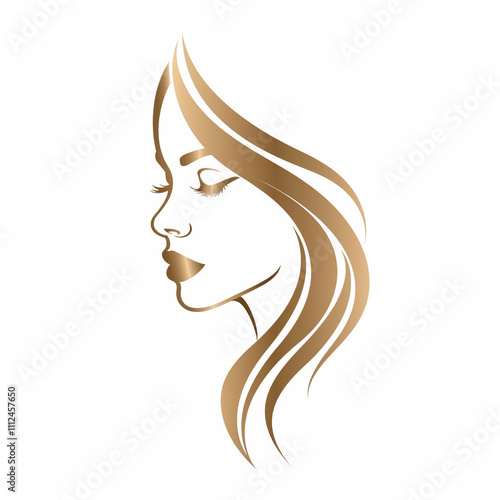 Beautiful beauty salon logo icon