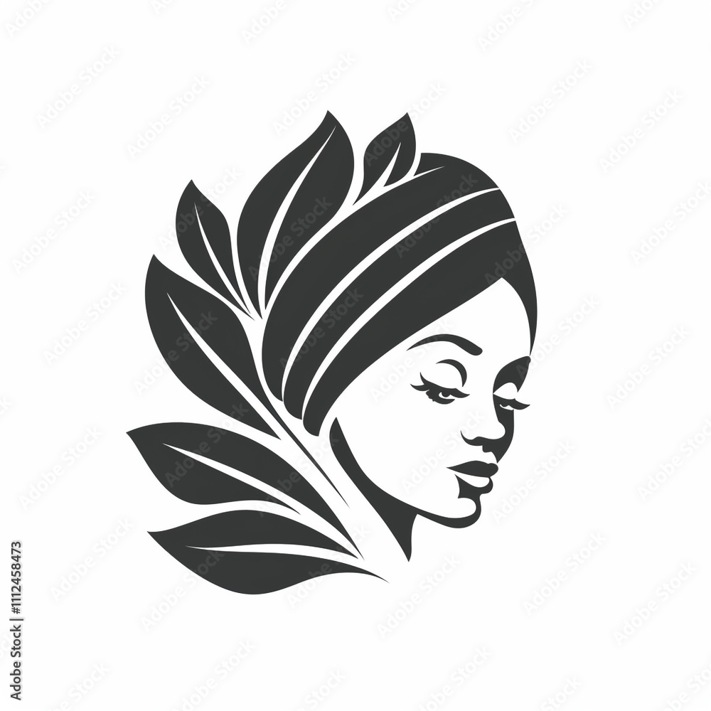 Beautiful beauty salon logo icon Beautiful beauty salon logo icon