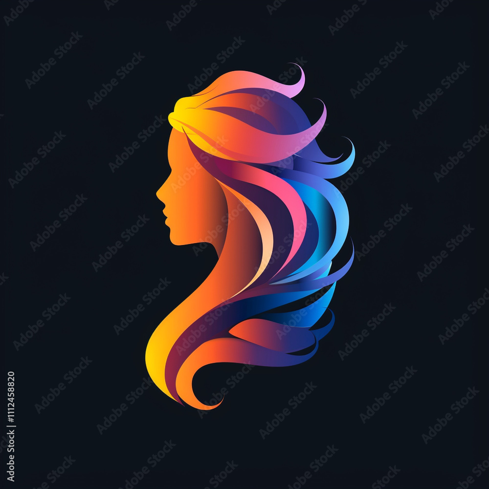 Beautiful beauty salon logo icon Beautiful beauty salon logo icon