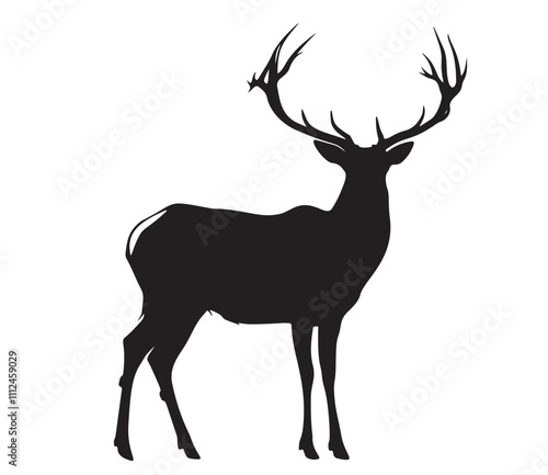 Majestic Stag Silhouette 