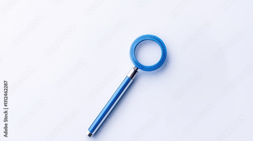 A blue pen with a circular grip rests on a light surface, showcasing a simple yet functional design. A blue pen with a circular grip rests on a light surface, showcasing a simple yet functional design.