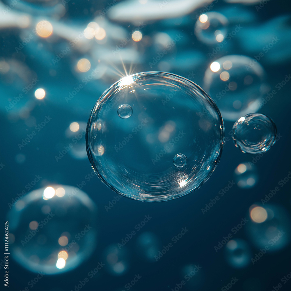 custom made wallpaper toronto digitalBubbles floating in water create serene and captivating underwater scene. light reflects beautifully off surfaces, enhancing tranquil atmosphere