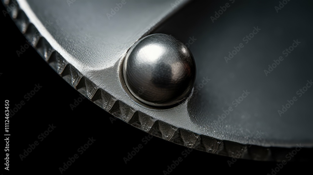 Obraz premium silver rivet metal
