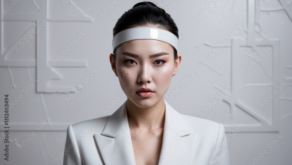 Ivory Purity Focus Direction Disciple in Minimalist Studio Setting Ivory Purity Focus Direction Disciple in Minimalist Studio Setting