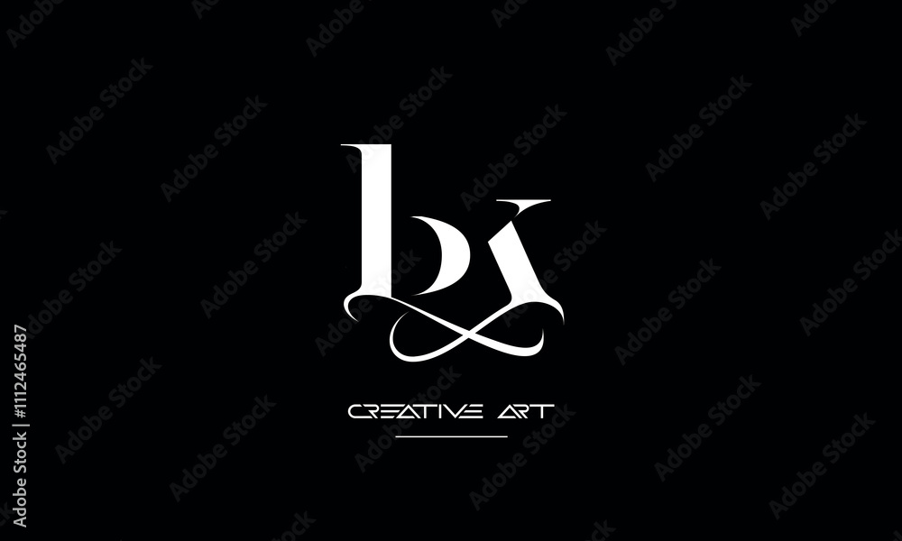 KB, BK, K, B abstract letters logo monogram KB, BK, K, B abstract letters logo monogram