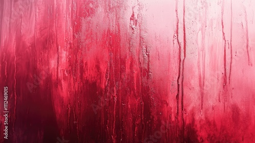 赤い液体が垂れた壁_2