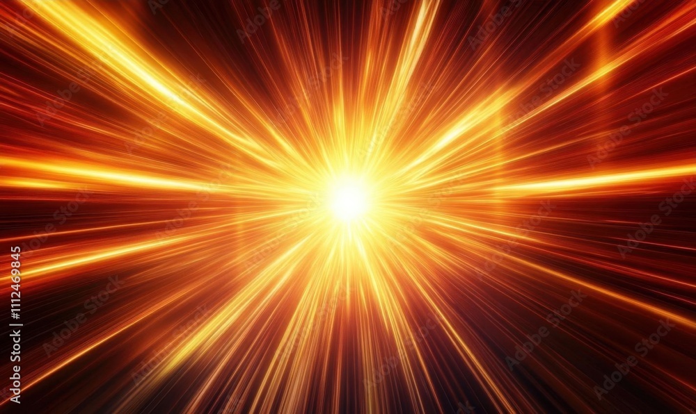 A burst of light radiating outward, suggesting energy and motion. A burst of light radiating outward, suggesting energy and motion.