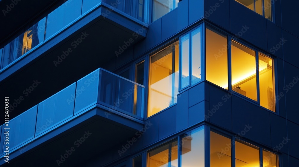 Fototapeta premium Highlighting the building's security features, emphasizing safety