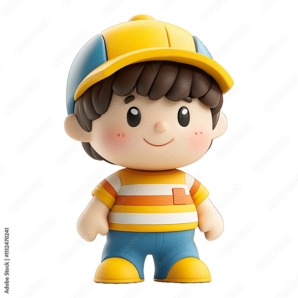 Cute Cartoon Tiger Toy isolated on transparent background. Cute Cartoon Tiger Toy isolated on transparent background.