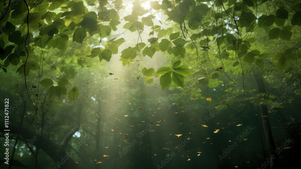 canopy leaves falling overlay canopy leaves falling overlay