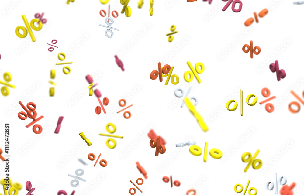 percent shopping digital in 3d. background percent shopping digital in 3d. background