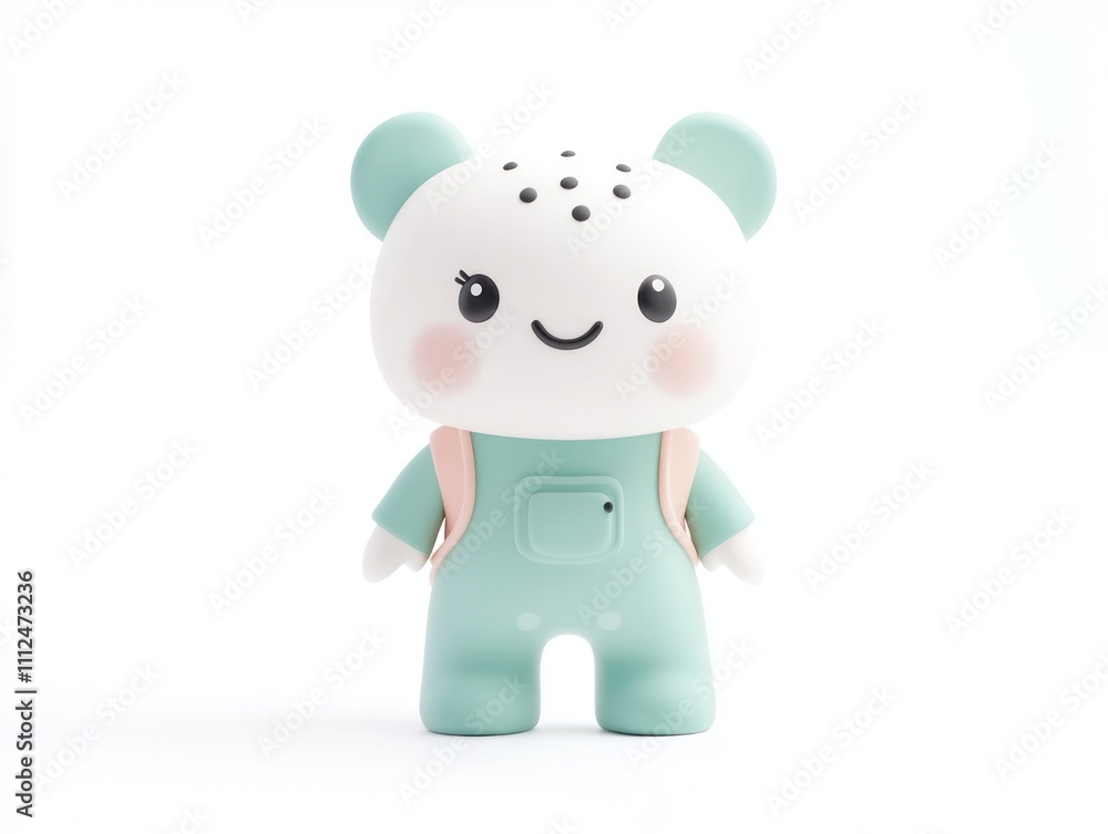 Cute 3D Rendered Bear Toy Baby Toy Adorable Cartoon Character Childrens Room Decor Cute 3D Rendered Bear Toy Baby Toy Adorable Cartoon Character Childrens Room Decor