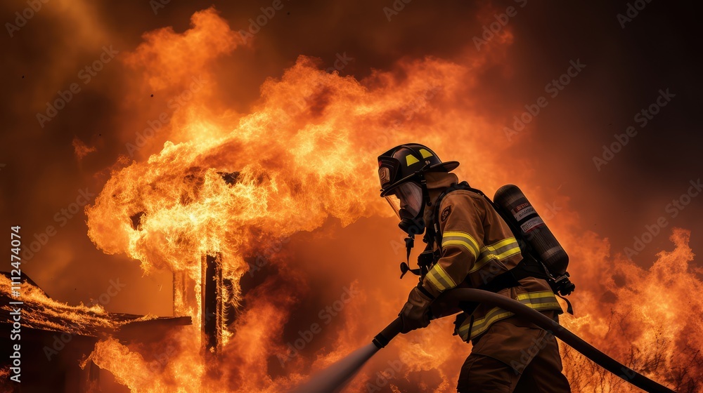 Obraz premium inferno fire damage