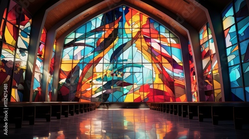modern stained glass windows church