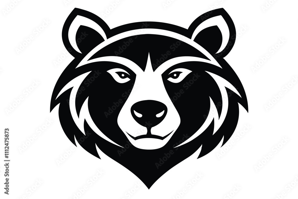 a bears head tribal animal Vector illustration a bears head tribal animal Vector illustration