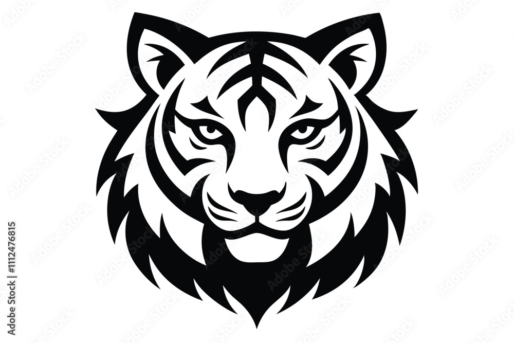 Tiger head tribal Vector art illustration Tiger head tribal Vector art illustration