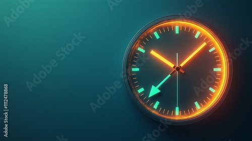 Wallpaper Mural Modern Clock Design with Bright Color Scheme Torontodigital.ca