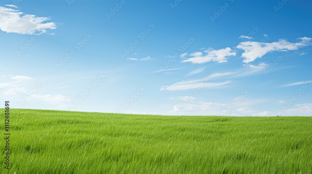 Obraz premium tranquility blue and green background