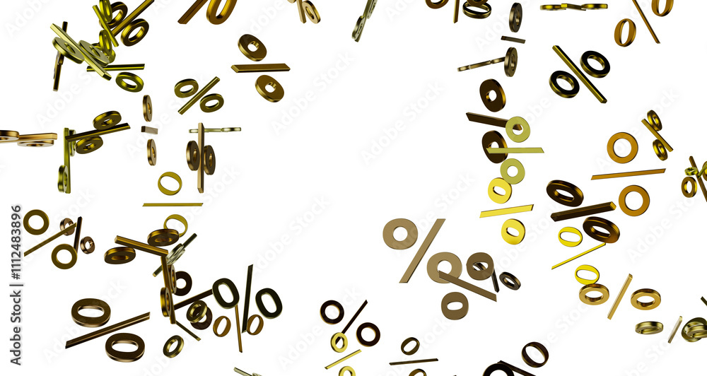 Fototapeta premium Blurred sale background. 3d