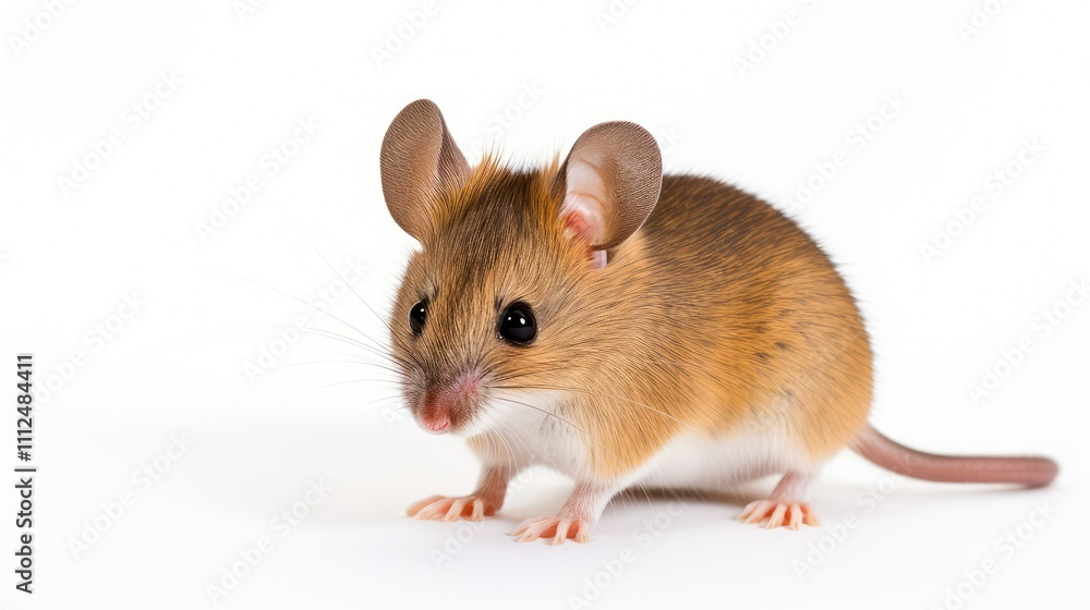 shiny mouse isolated on white