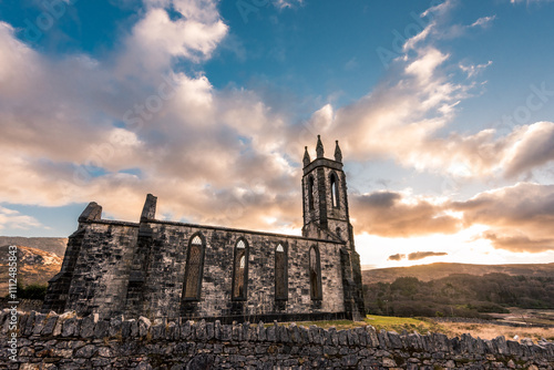 Unique Perspective: The old church ruin at dunlewey photo