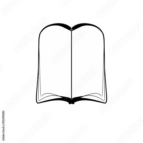 open book with blank pages