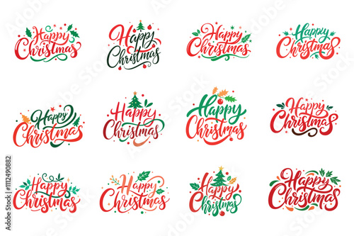 Spread holiday cheer with this festive Christmas typography design, perfect for apparel, gifts, and seasonal projects. Celebrate the spirit of the season with this cheerful design.