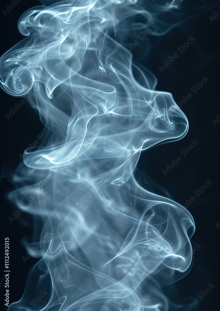 Obraz premium smoke on black background