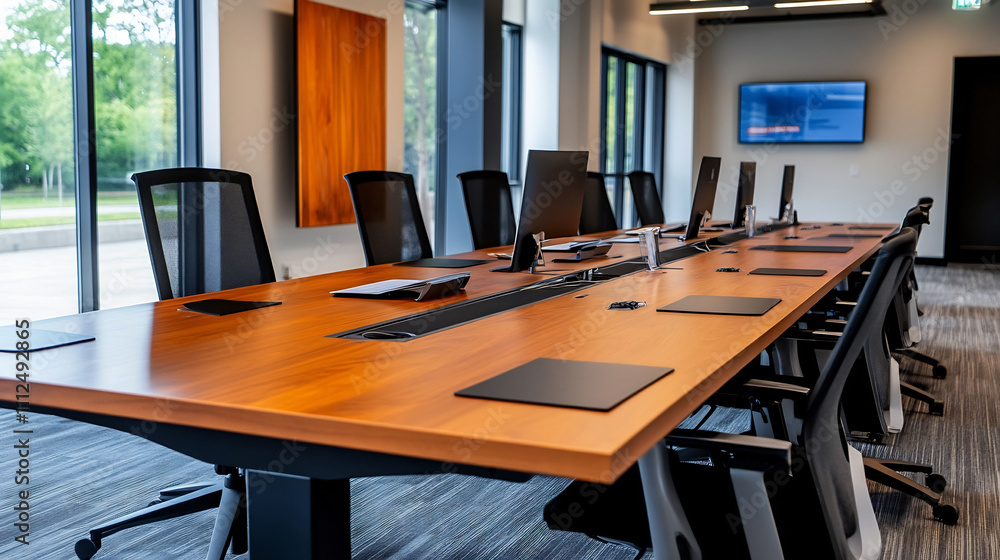 Efficient and Adaptable Corporate Meeting Room with Collaborative Workspaces Efficient and Adaptable Corporate Meeting Room with Collaborative Workspaces