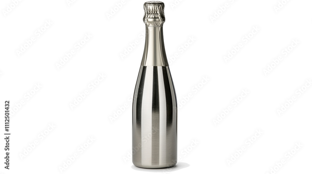 Elegant Silver Champagne Bottle for Celebrations Elegant Silver Champagne Bottle for Celebrations