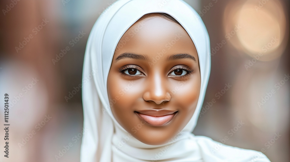 Radiant Arab woman in a stylish hijab, smiling warmly, an inspiring representation of cultural heritage, individuality, and faith blending modern self-expression with timeless tradition Radiant Arab woman in a stylish hijab, smiling warmly, an inspiring representation of cultural heritage, individuality, and faith blending modern self-expression with timeless tradition