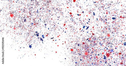 stars confetti on american ...