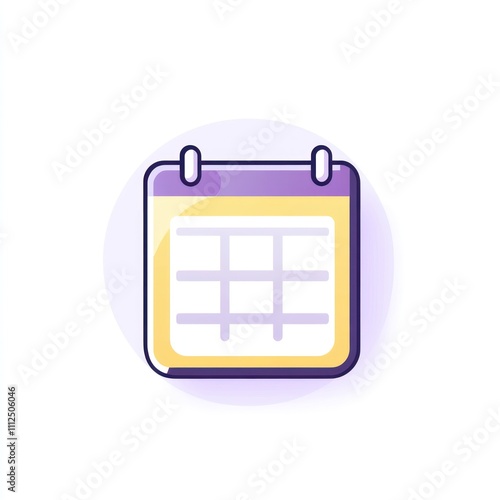 Simple calendar icon illustration.