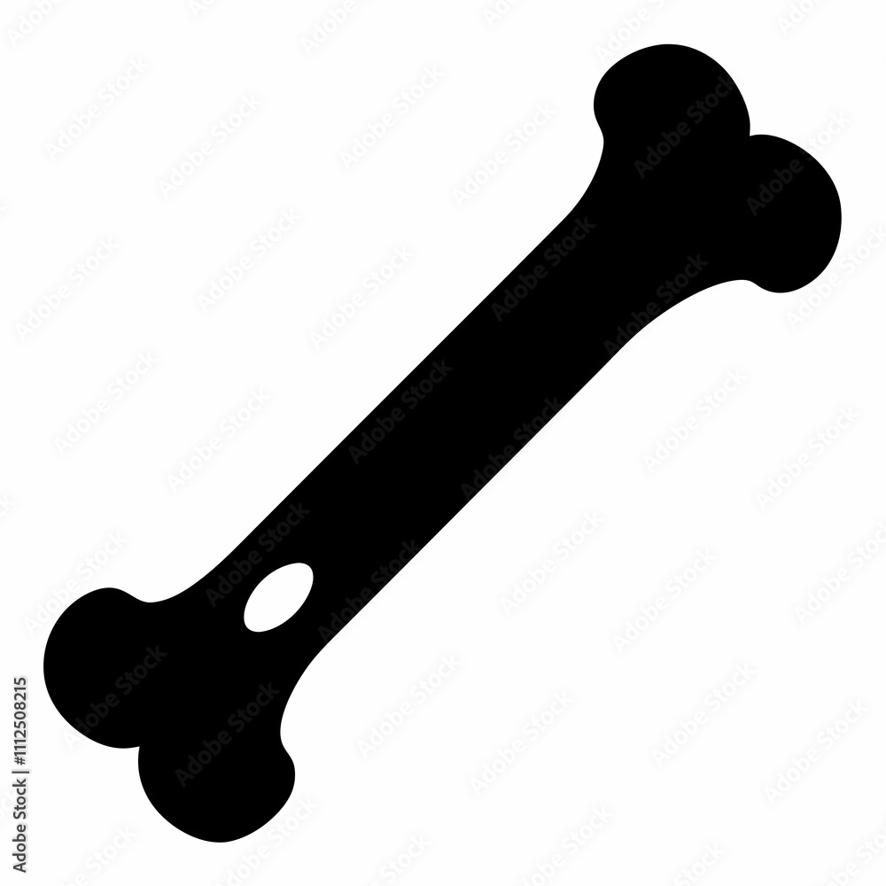 Bone Snap vector silhouette black design white background