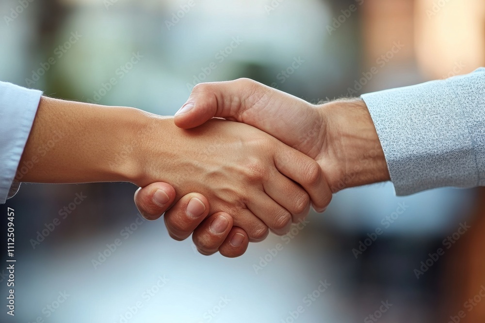 Professional Handshake between Diverse Age Groups, Symbolizing Trust and Cooperation in a Business Setting Professional Handshake between Diverse Age Groups, Symbolizing Trust and Cooperation in a Business Setting