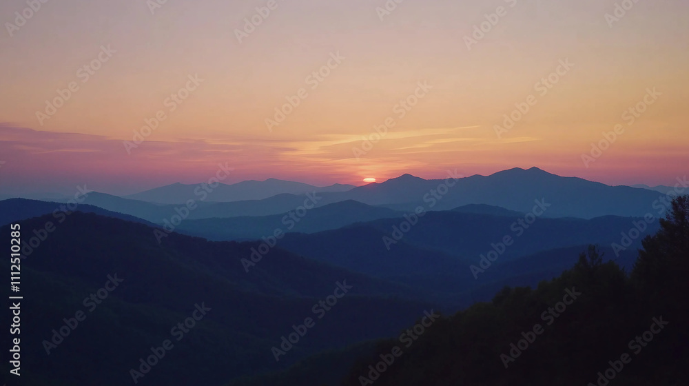 abstract watercolor background, sunrise in the mountains abstract watercolor background, sunrise in the mountains