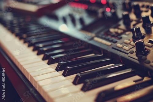 Wallpaper Mural Close-up shot of an electronic keyboard with many keys Torontodigital.ca