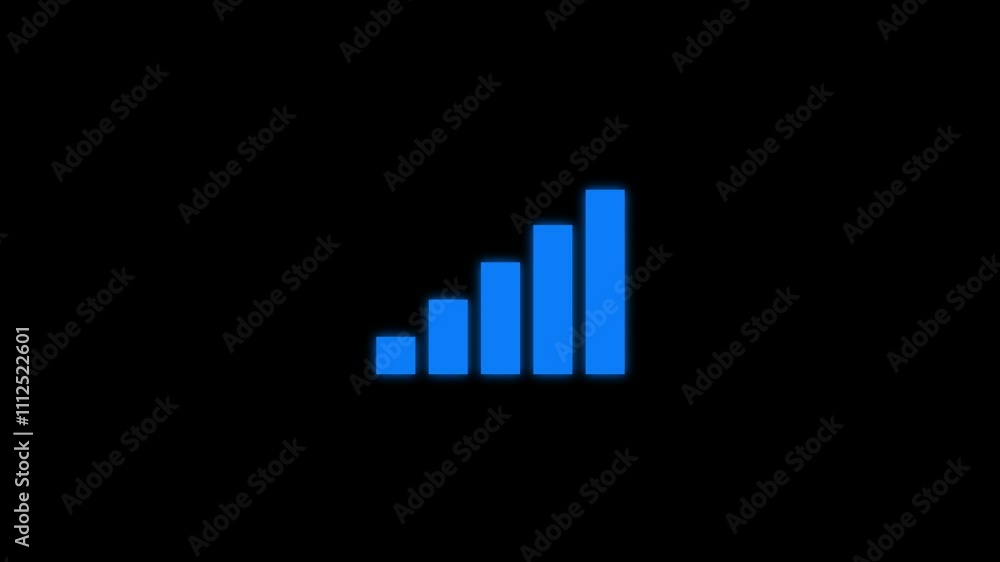 Data Analytic Icon,wireless wifi icons,Full signal logo,signal icon and connection icon animation