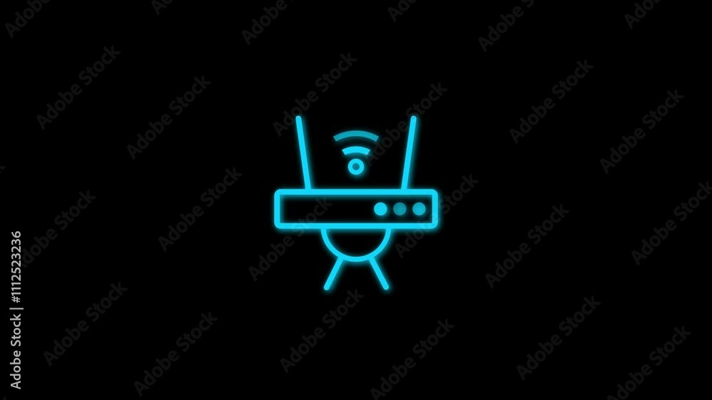 Internet service wireless router-modem with wifi signal for apps and websites, animated Wifi router icon in flat icon style, Internet connection business concept. Isometric network wi-fi router, Internet service wireless router-modem with wifi signal for apps and websites, animated Wifi router icon in flat icon style, Internet connection business concept. Isometric network wi-fi router,