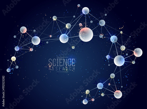 Molecules vector illustrati...