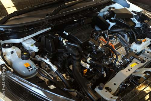 Wallpaper Mural car repair station with soft-focus and over light in the background Torontodigital.ca