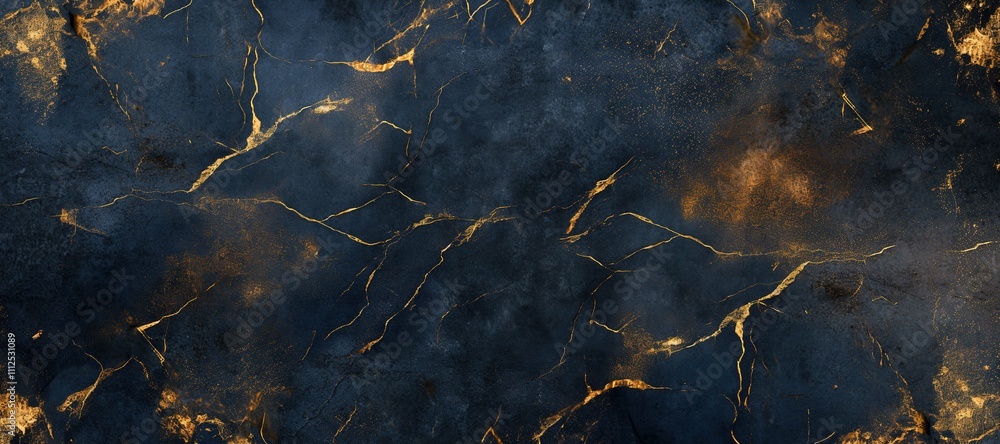 Fototapeta premium navy gold marble texture background 13
