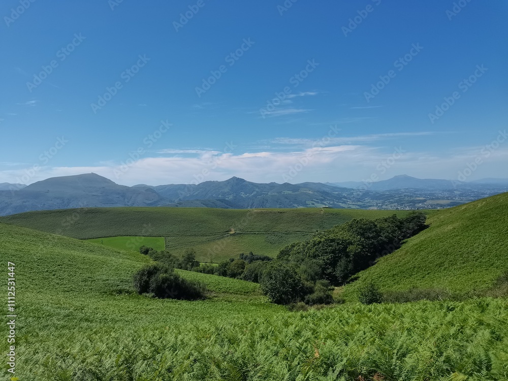 landscape with mountains and blue sky landscape with mountains and blue sky