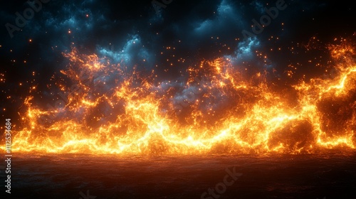 Wallpaper Mural A flash of lightning came with a big storm Torontodigital.ca