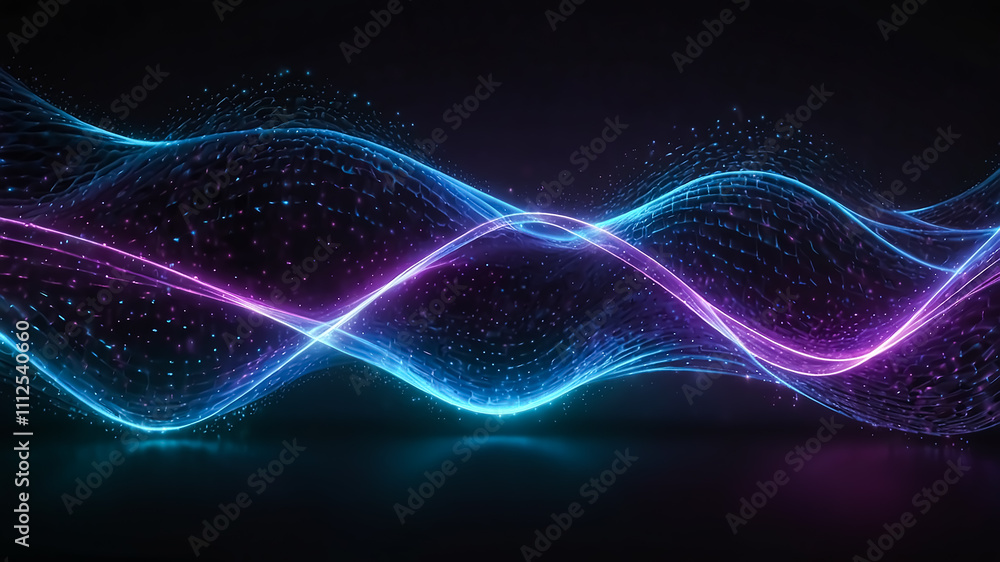 Digital background perfect for tech processes, neural networks, artificial intelligence, data transfer and encryption, digital archives, sound and graphic presentations, science, education, etc. Digital background perfect for tech processes, neural networks, artificial intelligence, data transfer and encryption, digital archives, sound and graphic presentations, science, education, etc.