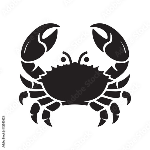 crab on white