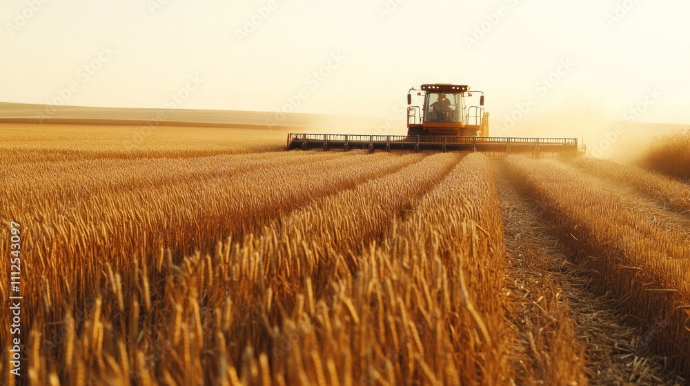 Fototapeta premium wheat Harvesting. 